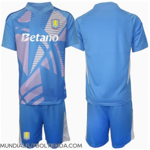 Camiseta Aston Villa Portero Tercera Equipación Replica 2024-25 para niños mangas cortas (+ Pantalones cortos)